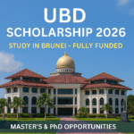 UBD Scholarship 2026 – Fully Funded Graduate Studies in Brunei