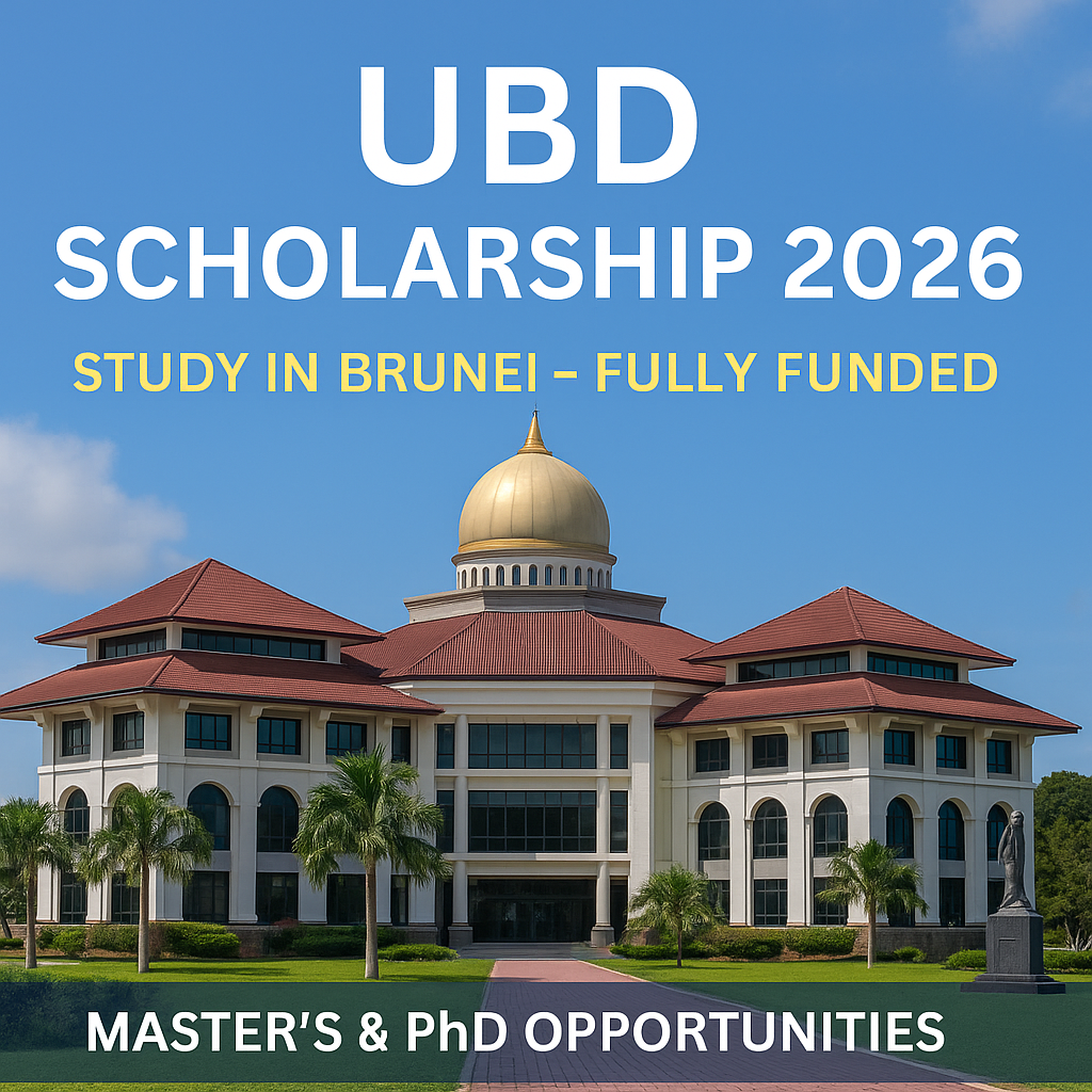 UBD Scholarship 2026 – Fully Funded Graduate Studies in Brunei